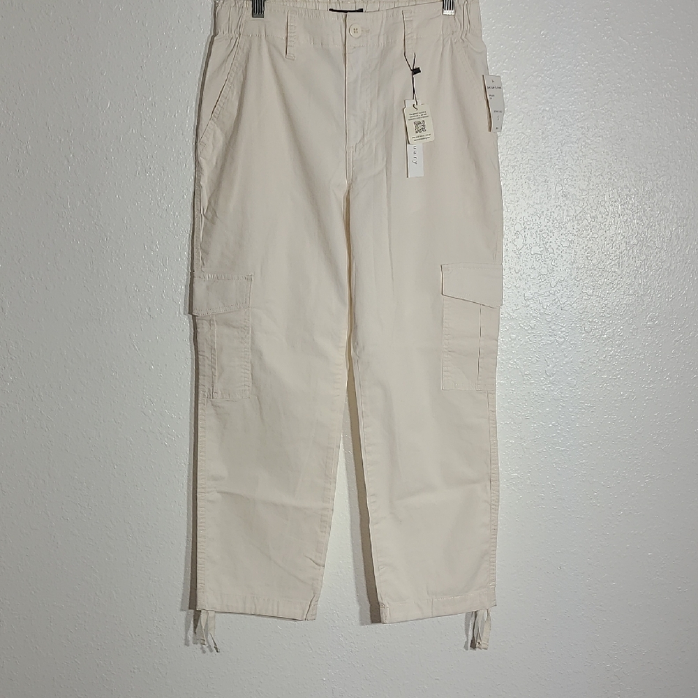 Sanctuary Women's Cream Cargo Capris